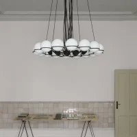 Astep Modello 2109/20 Lampada da Sospensione Sfere in Vetro Soffiato Astep Modello 2109/20 Lampada da Sospensione Sfere in Vetro Soffiato