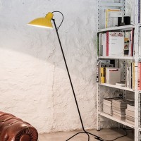 Astep VV Cinquanta Lampada da Terra Elegante con Riflettore Regolabile