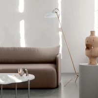 Astep VV Cinquanta Lampada da Terra Elegante con Riflettore Regolabile