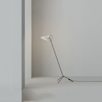 Astep VV Cinquanta Lampada da Terra Elegante con Riflettore Regolabile