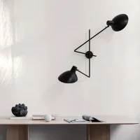 Astep VV Cinquanta Twin Wall Lamp with Two Adjustable Arms