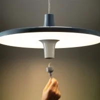 Martinelli Luce Avro Suspension Lamp with Schuko Socket Martinelli Luce Avro Suspension Lamp with Schuko Socket