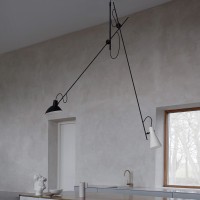 Astep VV Cinquanta Elegant Suspension Lamp with Adjustable Arms