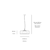 Astep Modello 2050 Lampada da Sospensione Green Cast con Asta o Filo