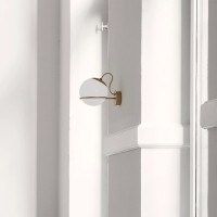Astep Modello 237/1 Lampada da Parete Elegante con Diffusore a Sfera