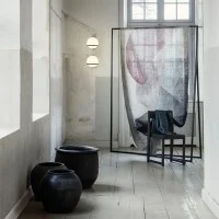 Astep Model 238/1 Elegant Wall Lamp with Blown Glass Sphere Diffuser Astep Model 238/1 Elegant Wall Lamp with Blown Glass Sphere Diffuser