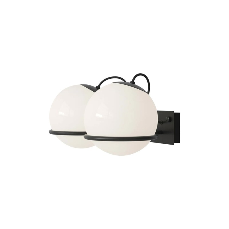 Astep Modello 237/2 Lampada da Parete Elegante con Diffusori a Sfera Astep Modello 237/2 Lampada da Parete Elegante con Diffusori a Sfera