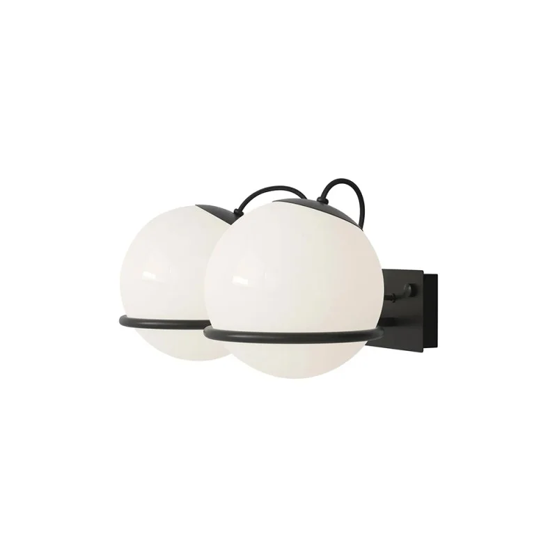 Astep Modello 237/2 Lampada da Parete Elegante con Diffusori a Sfera Astep Modello 237/2 Lampada da Parete Elegante con Diffusori a Sfera