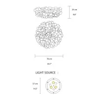 copy of Slamp Clizia CW Medium LED Ceiling or Wall Lamp