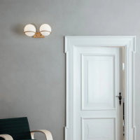 Astep Modello 238/2 Lampada da Parete Elegante con Diffusori a Sfera