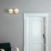 Astep Modello 238/2 Lampada da Parete Elegante con Diffusori a Sfera
