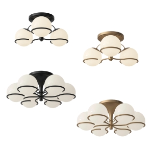 Astep Modello 2042 Lampada da Soffitto Elegante Circolare con Anelli
