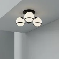 Astep Modello 2042 Lampada da Soffitto Elegante Circolare con Anelli