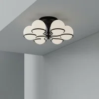 Astep Modello 2042 Lampada da Soffitto Elegante Circolare con Anelli