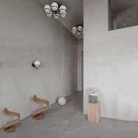 Astep Modello 2042 Lampada da Soffitto Elegante Circolare con Anelli