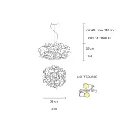 Slamp Clizia Medium Suspension LED Lamp with Magnetic System