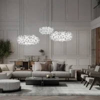 Slamp Clizia Medium Suspension LED Lamp with Magnetic System