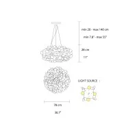 Slamp Clizia Large Suspension LED Lamp with Magnetic System