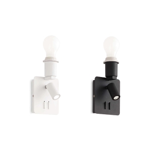 Ideal Lux Gea Led Wall Lamp Double Emission and Adjustable Diffuser