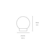 Ideal Lux Sun Lampada Led da Tavolo Portatile a Batteria per Esterno