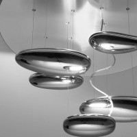 Artemide Mercury Mini LED Lampada a Sospensione Cromo Lucido