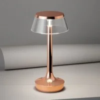 Flos Bon Jour Unplugged LED Table Lamp Copper Transparent