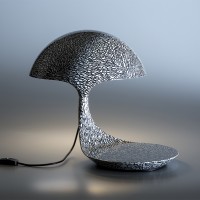Martinelli Luce Cobra Table Lamp texture A. Femia & A. Simony