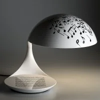 Martinelli Luce Cobra Lampada da Tavolo texture Marco Ghilarducci