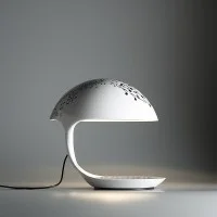 Martinelli Luce Cobra Lampada da Tavolo texture Marco Ghilarducci