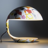 Martinelli Luce Cobra Table Lamp texture Donia Maaoui