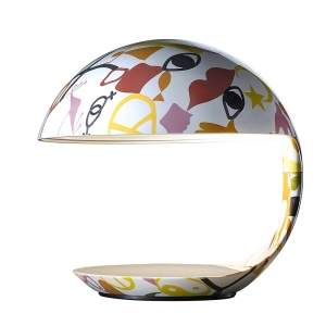 Martinelli Luce Cobra Lampada da Tavolo texture Donia Maaoui