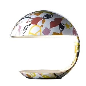 Martinelli Luce Cobra Lampada da Tavolo texture Donia Maaoui