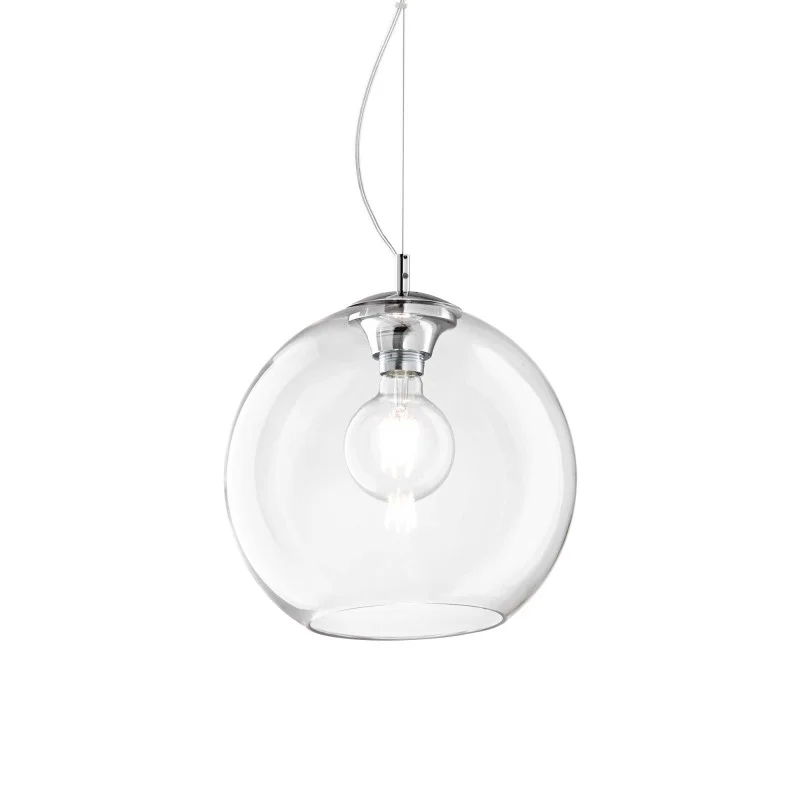 Ideal Lux Nemo Sphere Suspension Lamp in Blown Glass for Indoors Ideal Lux Nemo Sphere Suspension Lamp in Blown Glass for Indoors
