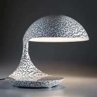 Martinelli Luce Cobra Lampada da Tavolo texture Paola Navone