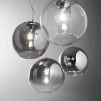 Ideal Lux Nemo Lampada da Sospensione a Sfera in Vetro Soffiato