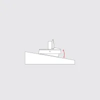 iGuzzini Accessorio Basetta Orientabile per Trick Lama di Luce