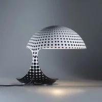 Martinelli Luce Cobra Lampada da Tavolo texture Luc Ramael