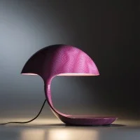 Martinelli Luce Cobra Lampada da Tavolo texture Karim Rashid
