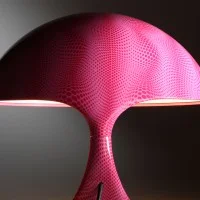 Martinelli Luce Cobra Lampada da Tavolo texture Karim Rashid