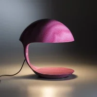 Martinelli Luce Cobra Lampada da Tavolo texture Karim Rashid