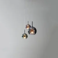 Penta Rosone a Soffitto per Glo Lampada da Sospensione Sferica