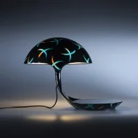 Martinelli Luce Cobra Table Lamp texture Studio Natural