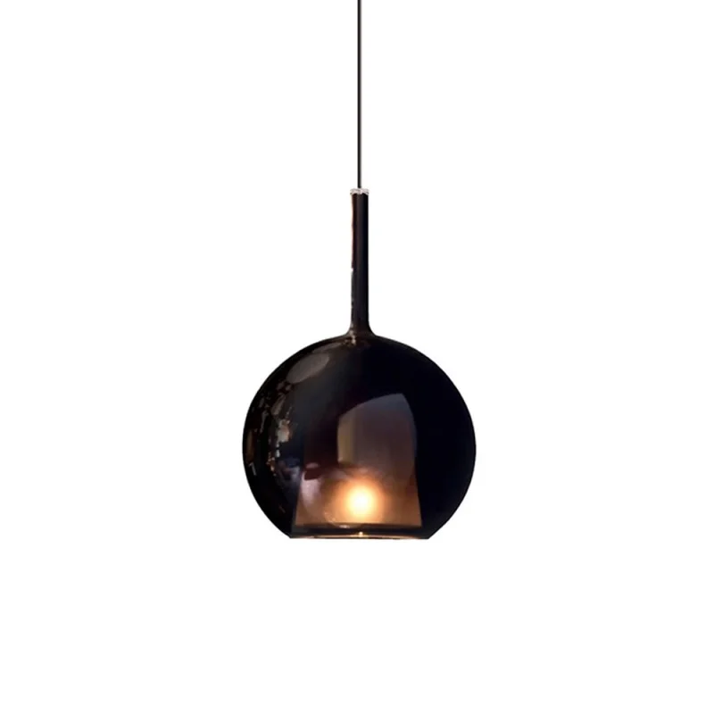 Penta Glo Large Elegant Sphere Suspension Lamp in Glass Penta Glo Large Elegant Sphere Suspension Lamp in Glass