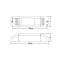 TCI Electronic Transformer WU 105 12V 30-150W Dimmable TRAILING EDGE - LEADING EDGE