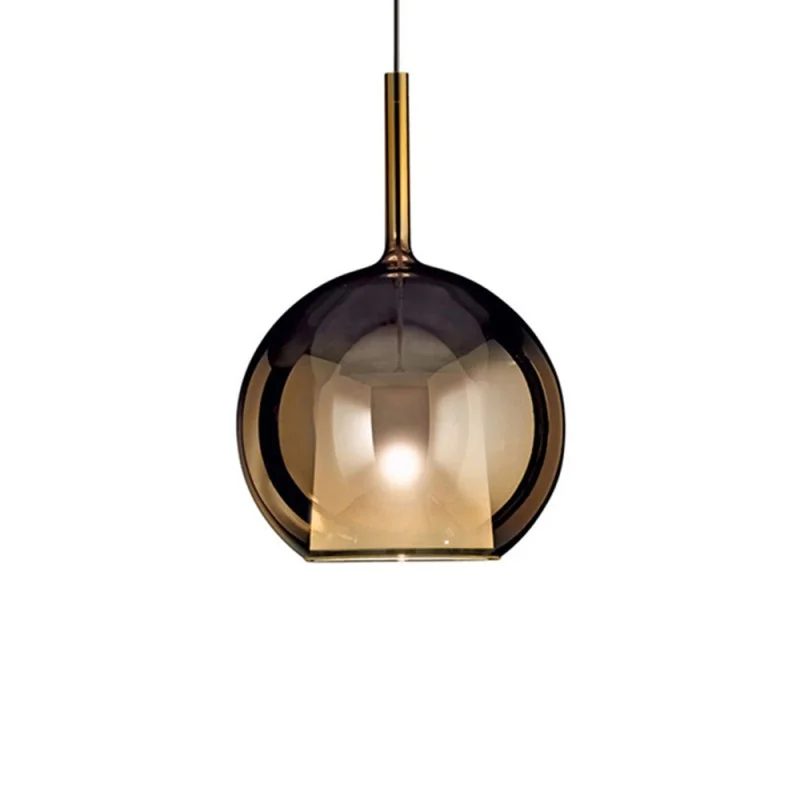 Penta Glo Maxi Spherical Elegant and Modern Suspension Lamp in Glass Penta Glo Maxi Spherical Elegant and Modern Suspension Lamp in Glass