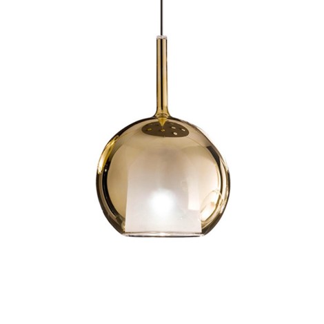 Penta Glo Maxi Spherical Elegant and Modern Suspension Lamp in Glass