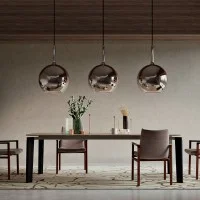 Penta Rosone a Soffitto Tipo D per Glo Maxi Lampada da Sospensione Penta Rosone a Soffitto Tipo D per Glo Maxi Lampada da Sospensione