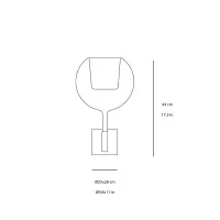 Penta Glo Lampada da Parete Elegante con Diffusore Sferico in Vetro