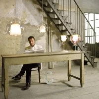 Penta Glo Mini Lampada da Tavolo Elegante in Vetro Specchiato