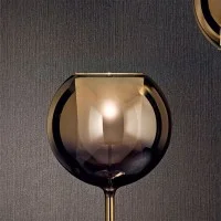 Penta Glo Medium Lampada da Tavolo in Vetro Specchiato Soffiato